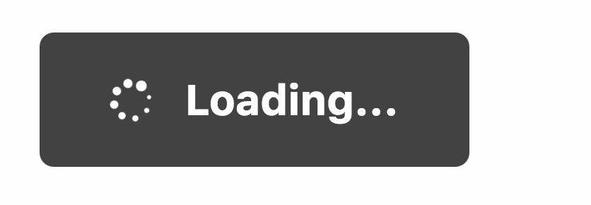 Submit button loading animation