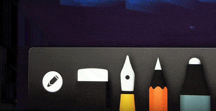 animation showing how to erase the entire page