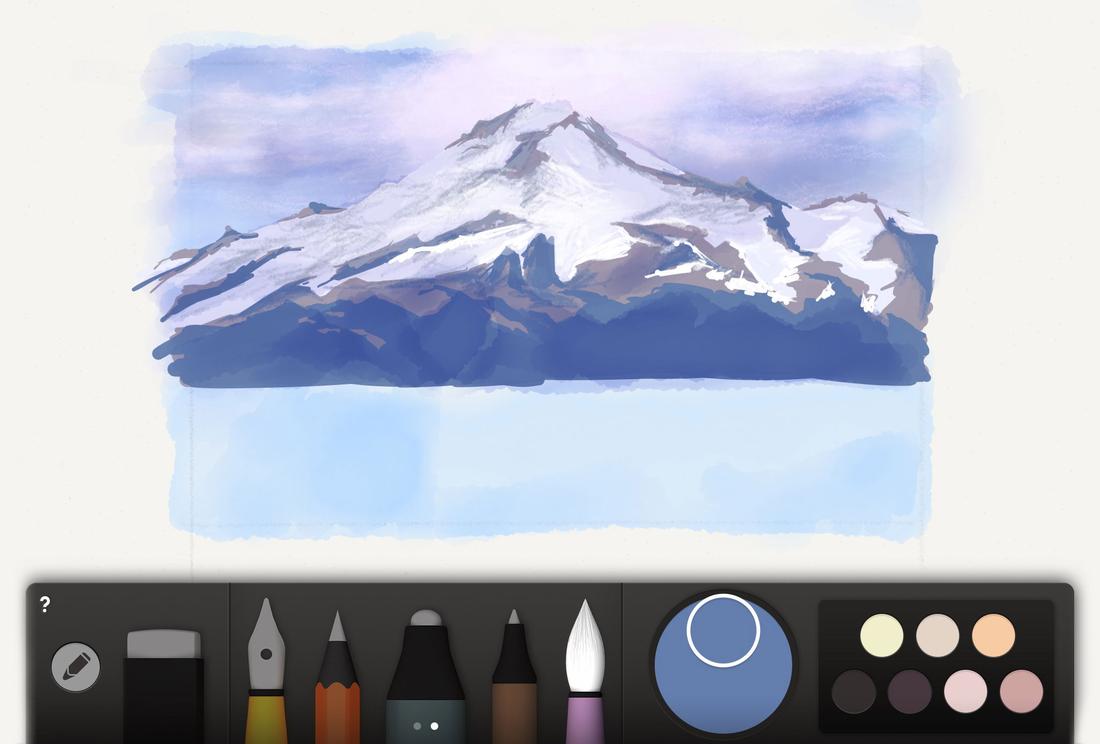adding details to the mountains