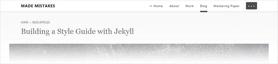 Masthead end-result after some styling