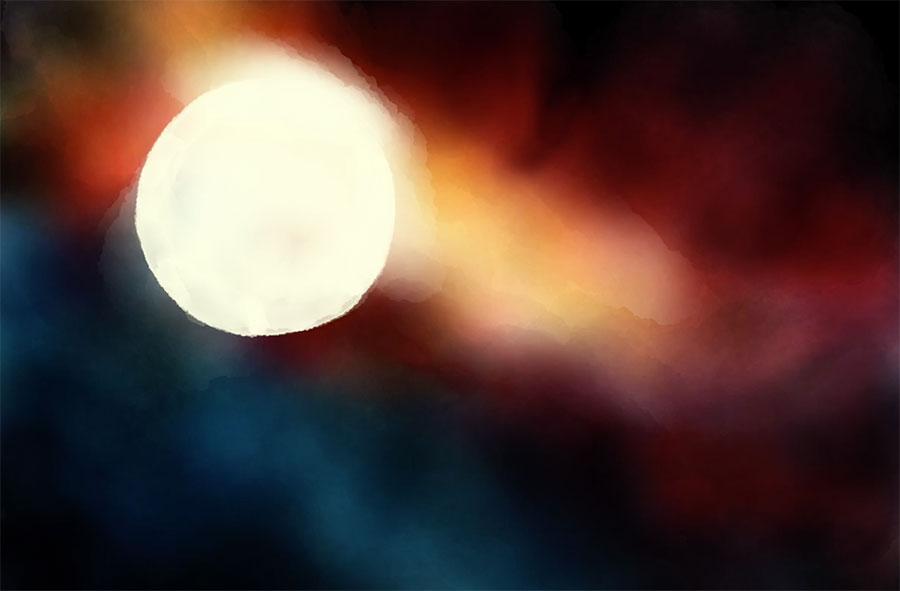 screenshot of filled circle