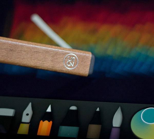 erasing with the corner of Pencil's eraser