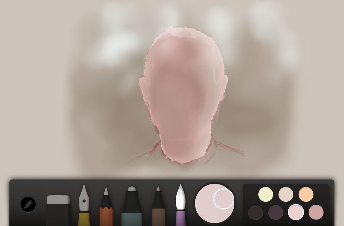 watercolor face layer 1