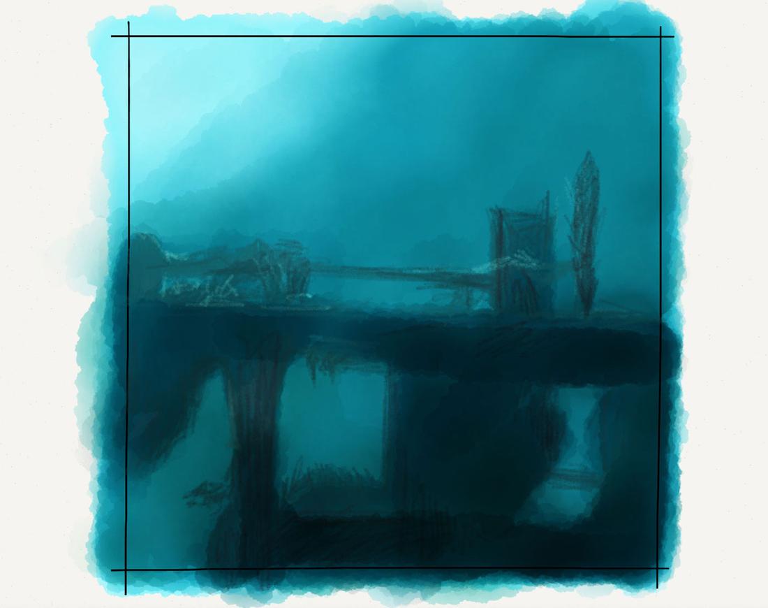 scuba diver background step 2