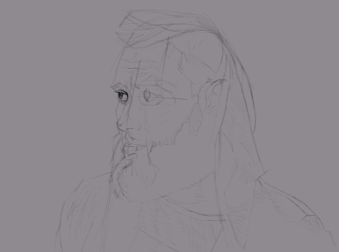 line drawing work in process screenshot