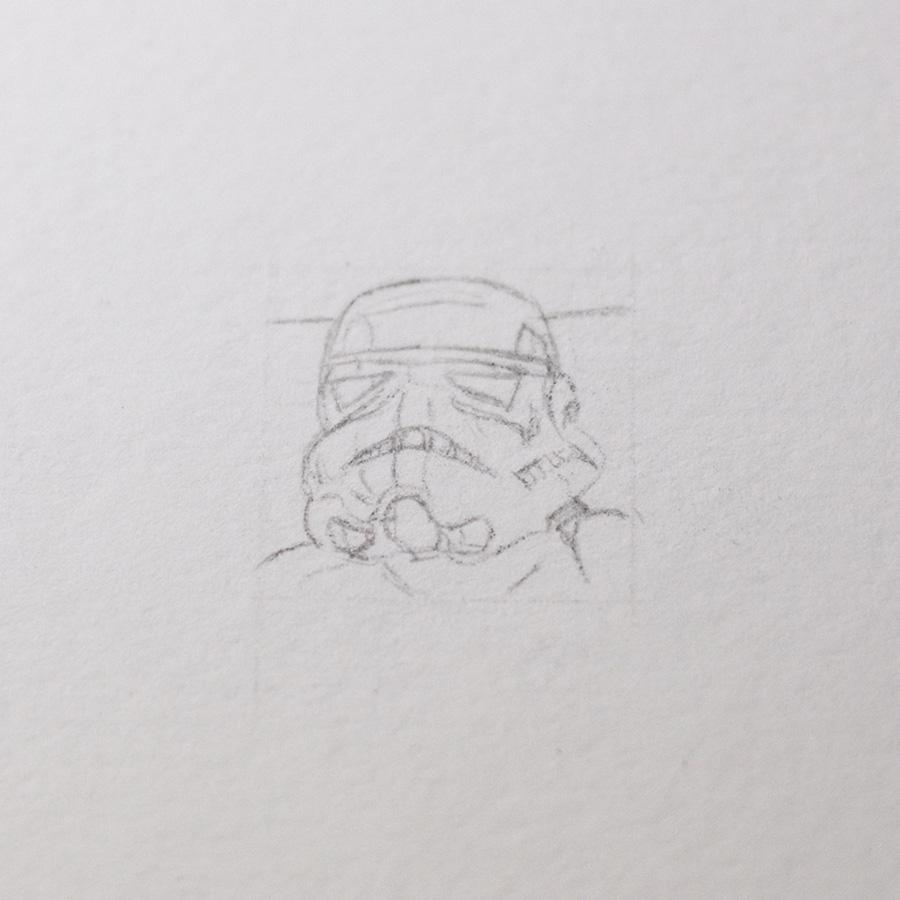 Stormtrooper pencil sketch