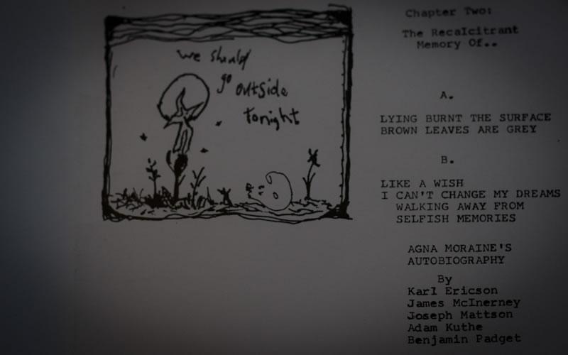 Agna Moraine's Autobiography liner notes illustartions