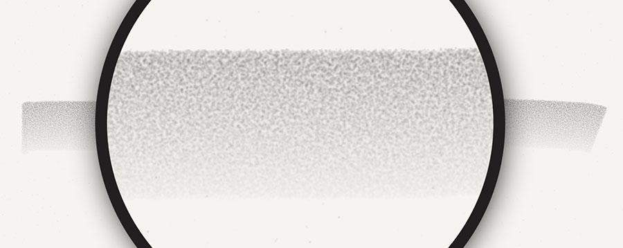 closeup of Surface Pressure pencil stroke