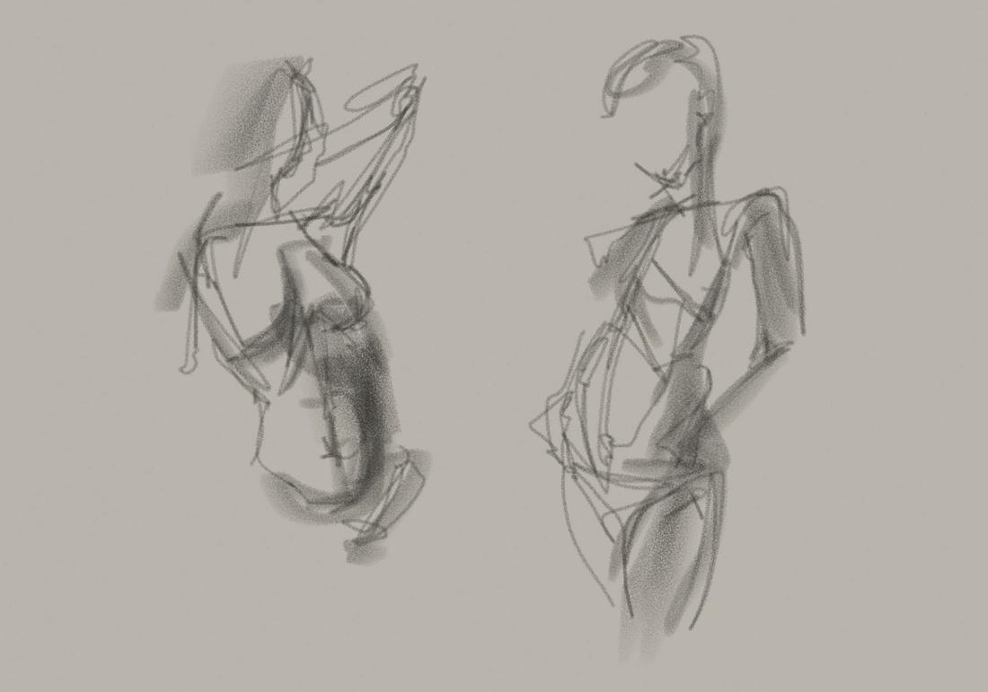 Surface Pressure gesture drawings