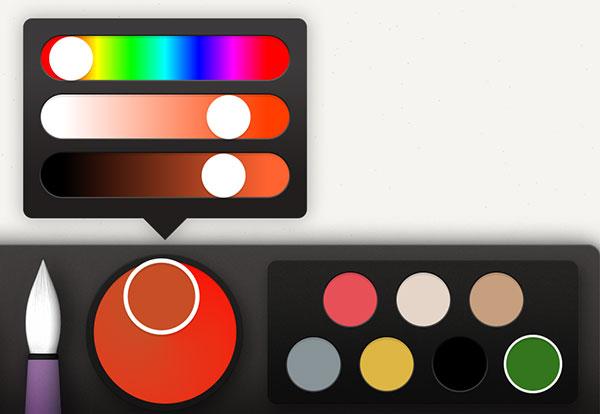 Mixing a neutral gray step 2