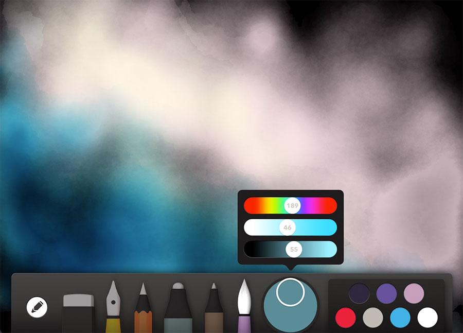 screenshot of light blue glaze