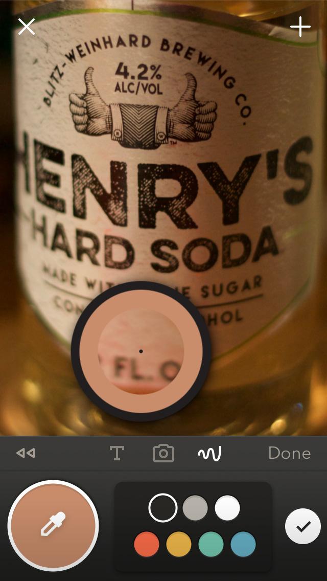 sampling a photo's color