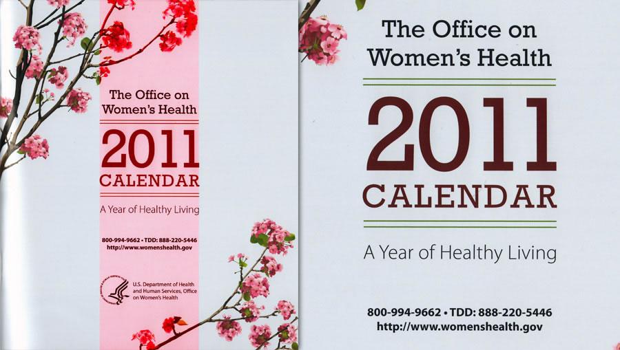 Office on Women's Health 2011 calendar cover