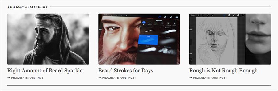 Related posts example screenshot