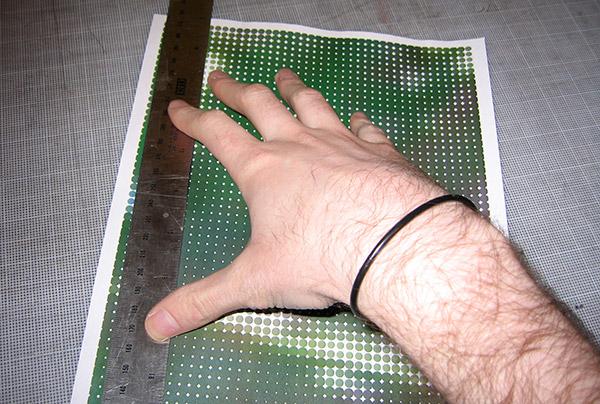 Trimming pages printed out by the Rasterbator