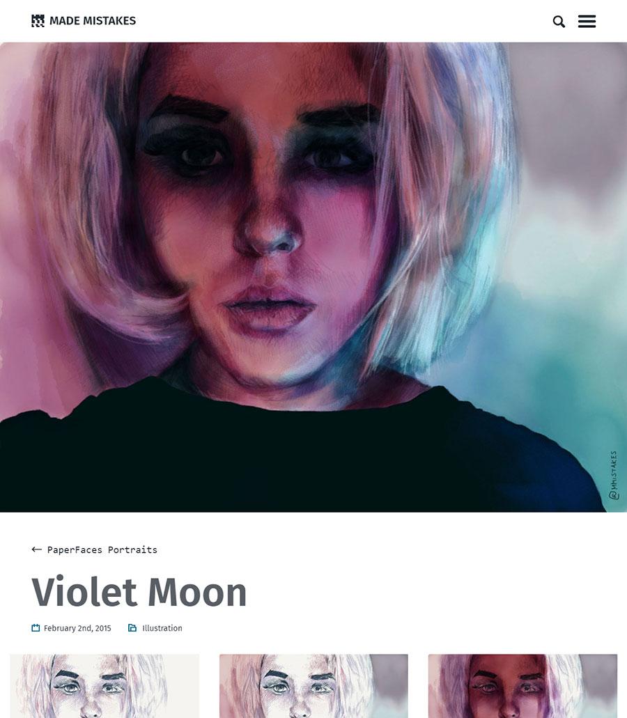 Made Mistakes design before the refresh