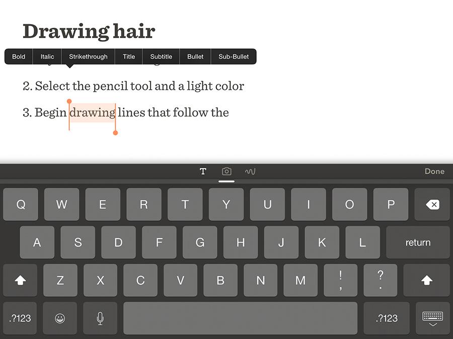 styling text in Paper 3.0