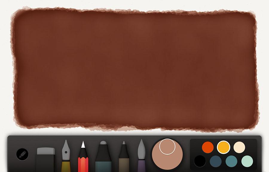 Screenshot of wood base layer