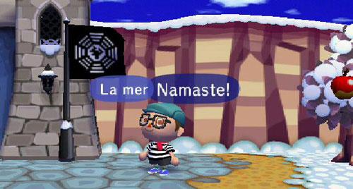 Dharma flag from LOST in Animal Crossing