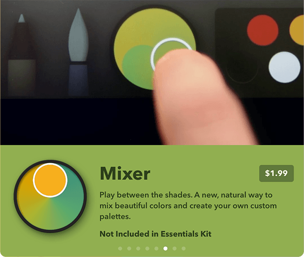 Paper 53 Mixer In-App purchase screen