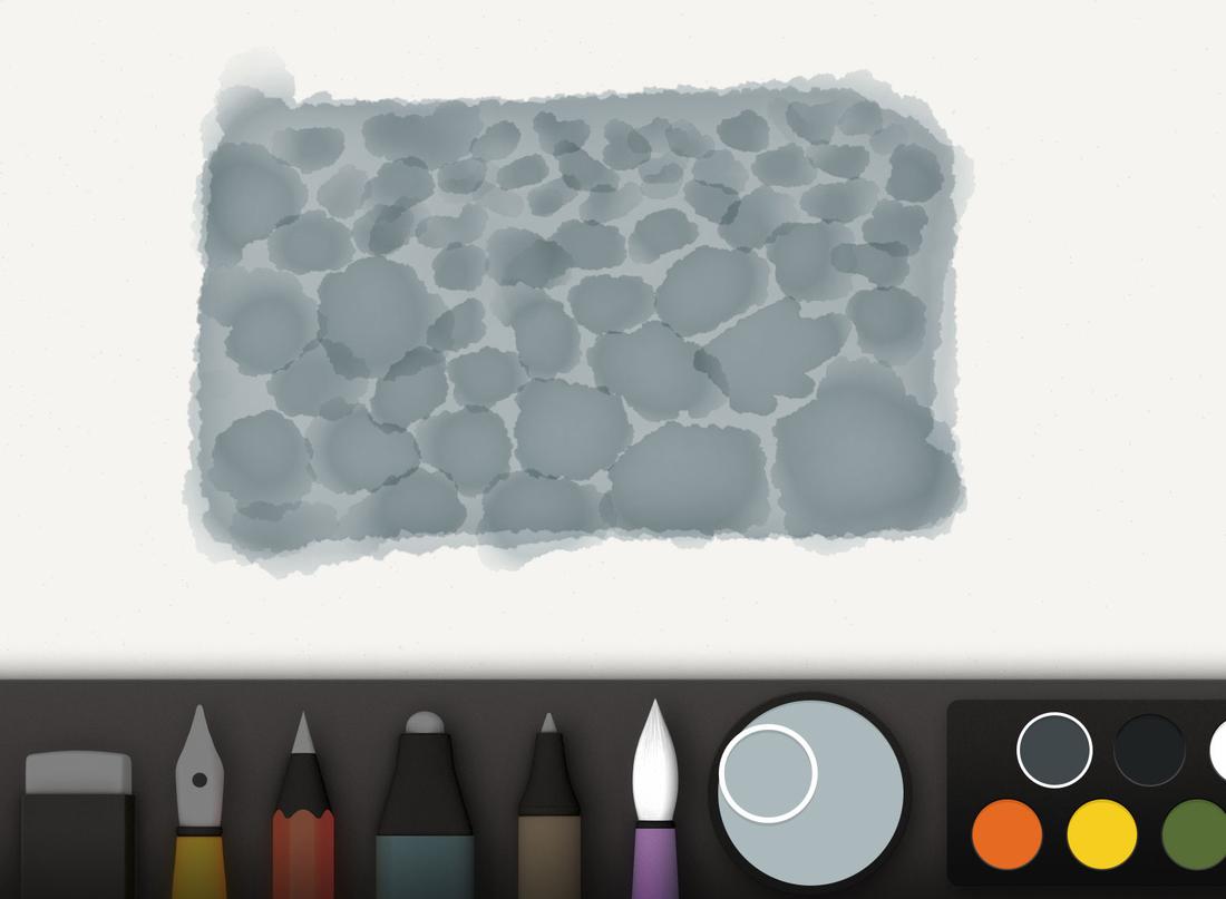 Screenshot of pebble shapes