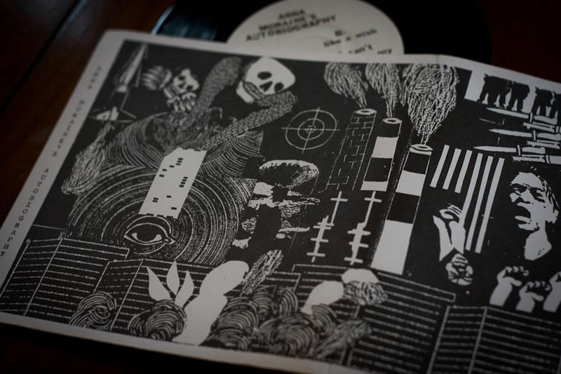 Agna Moraine's Autobiography outside sleeve illustrations