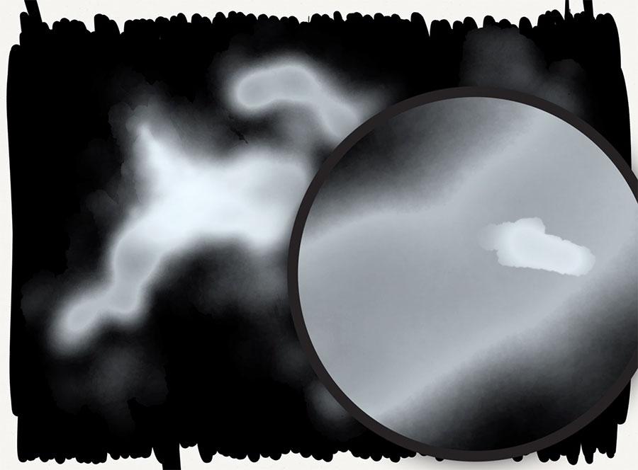 screenshot of zoomed in lightened background