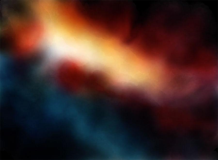 screenshot of finished background glazes