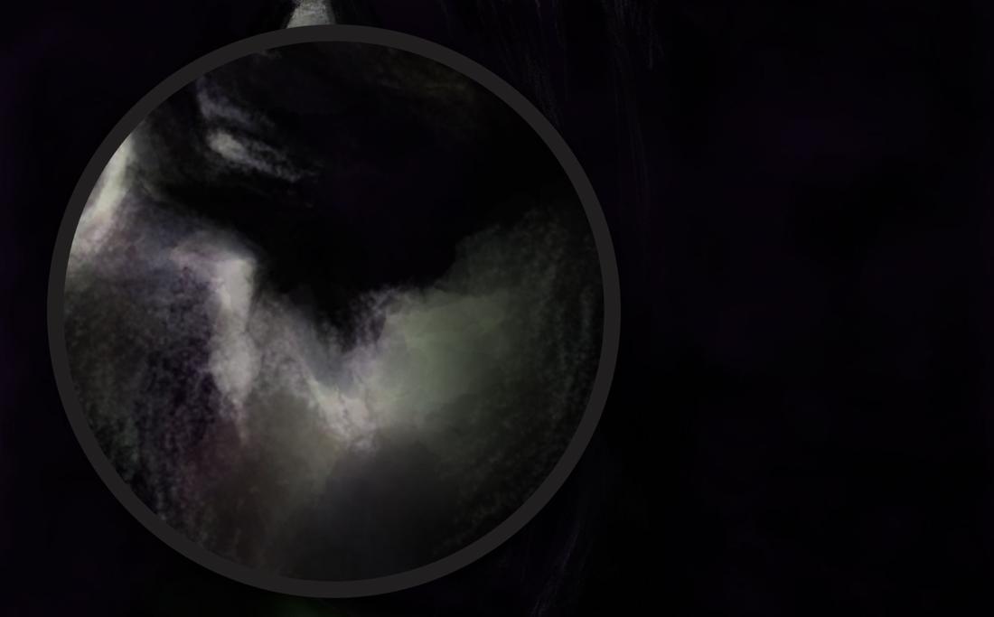 watercolor glazed over a blend