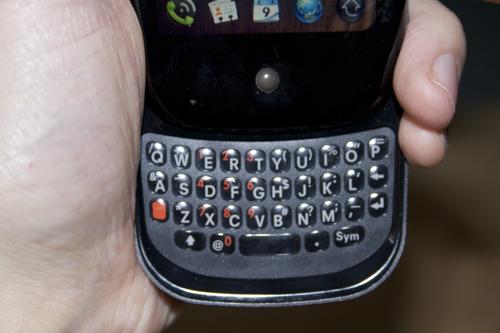 Palm Pre keyboard close up